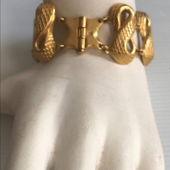 Vintage ROBERT LEE MORRIS BRACELET chain link figure 8 - Picture 2 of 5